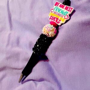 Black and Purple Beaded Necklace